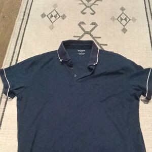 Brooks Brothers Blue and White Polo Shirt Timeless Elegance